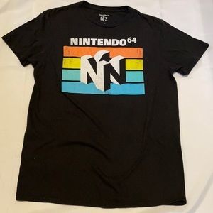 Black Nintendo T-shirt, Mens M